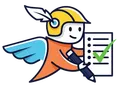 Mascotte Araldo con il registro presenze