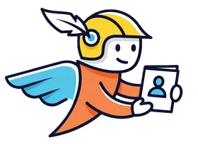 Mascotte Araldo che mostra un sigillo