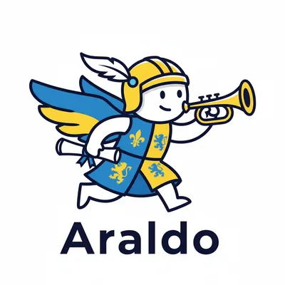 Mascotte Araldo medievale
